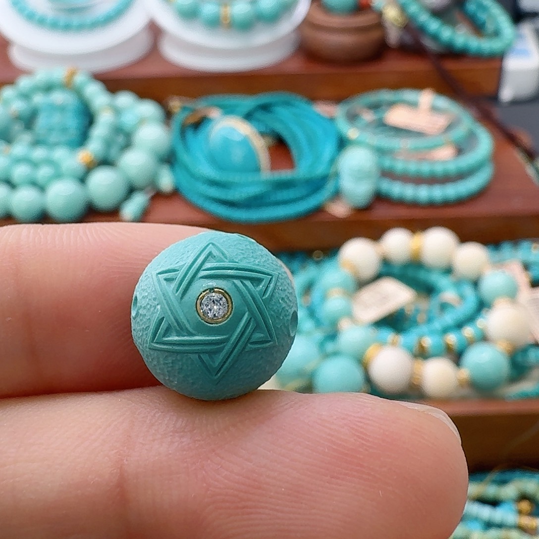 绿松石未镶嵌珠宝半成品