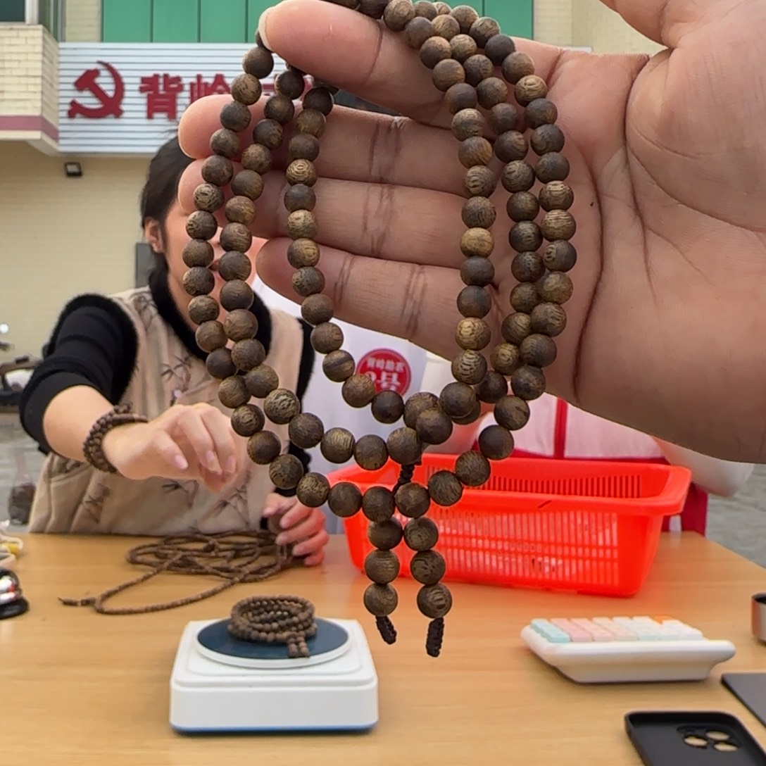 手串沉香棋楠张勺子圆珠6mm多圈10克多样性发一ST-6Y10-B1224