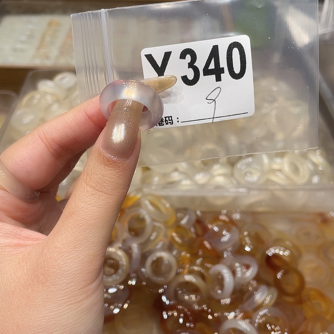 玛瑙/玉髓未镶嵌戒指340