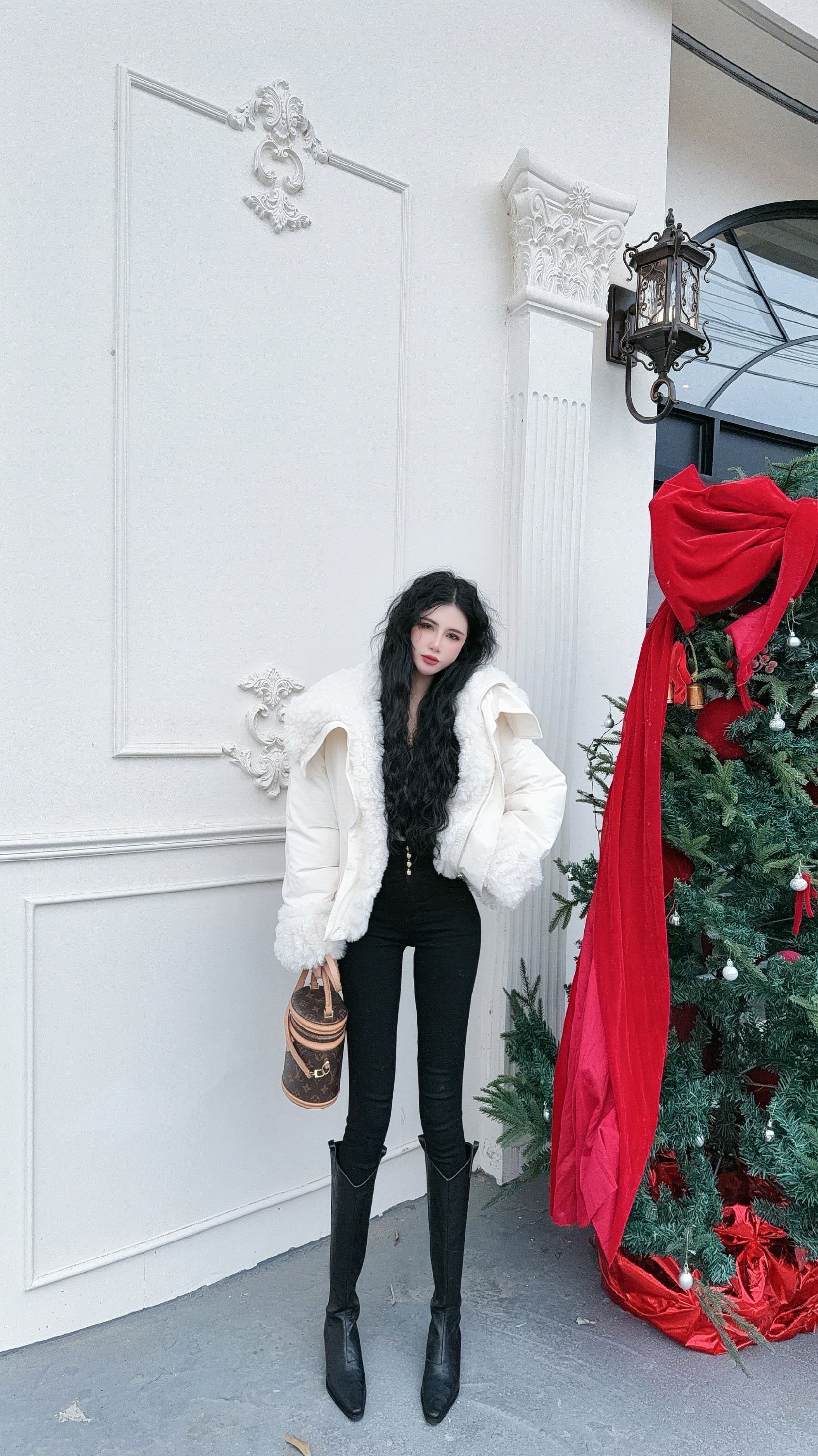 大气元（外套）冬季必备羊卷毛毛外套#D0019