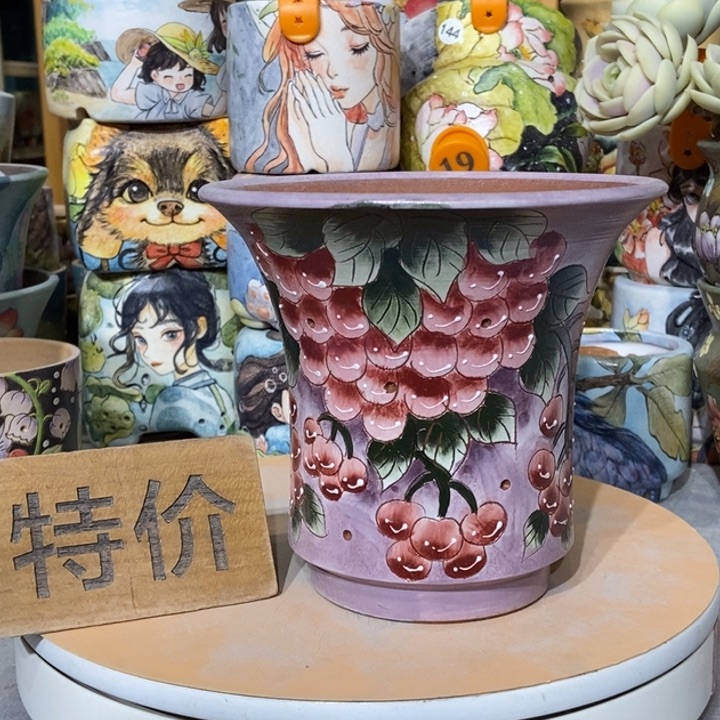 红陶景德镇艺术手绘作品