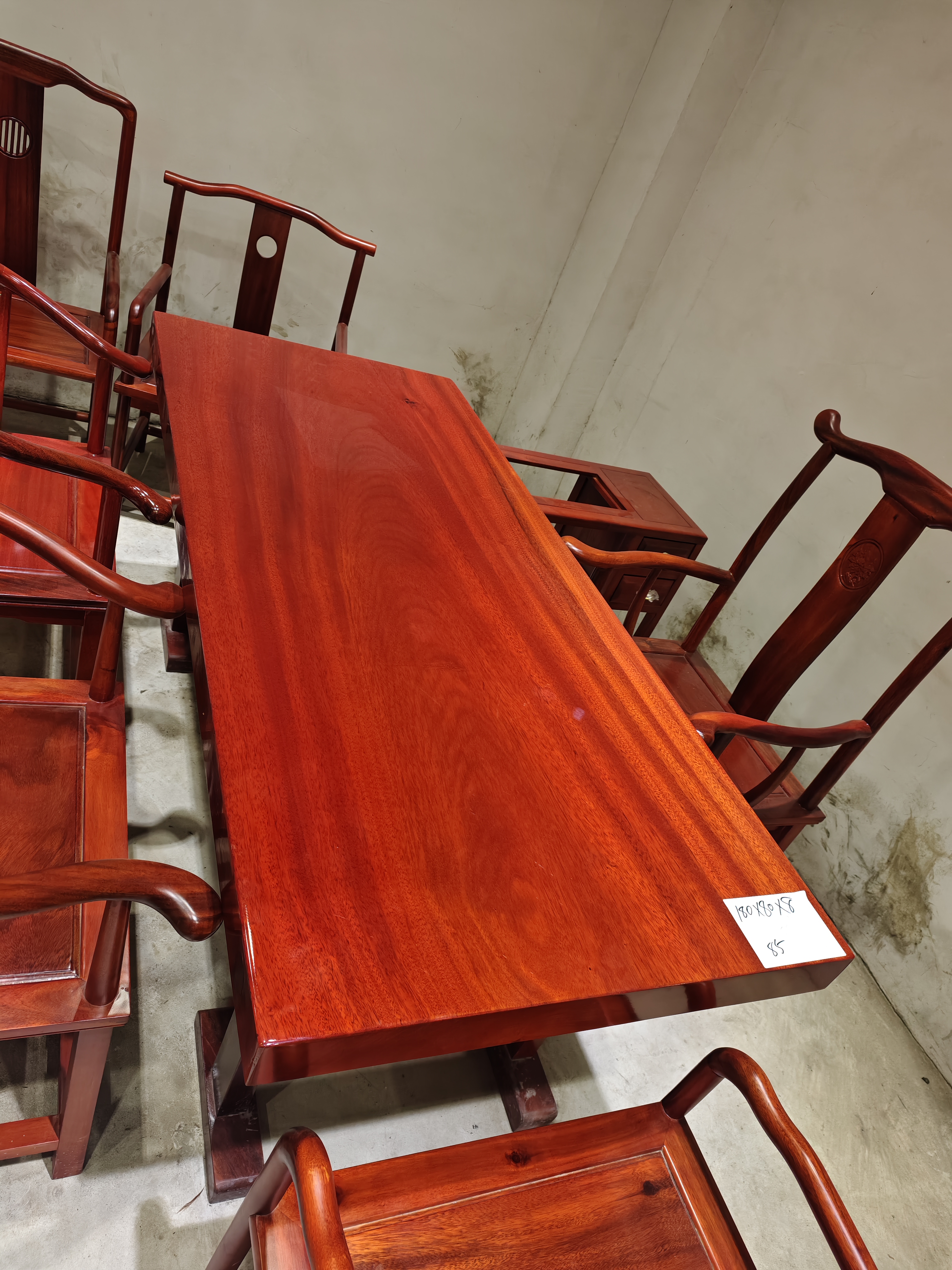 非洲进口实木大板茶桌办公桌