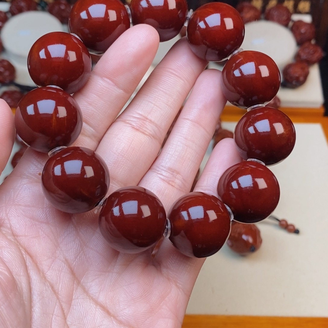 橄榄核吊坠徐***锤光珠光珠