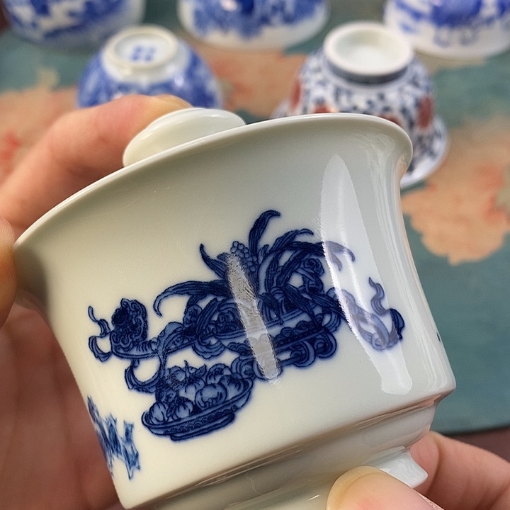 杯现代景德镇全手工全手绘茶具168888