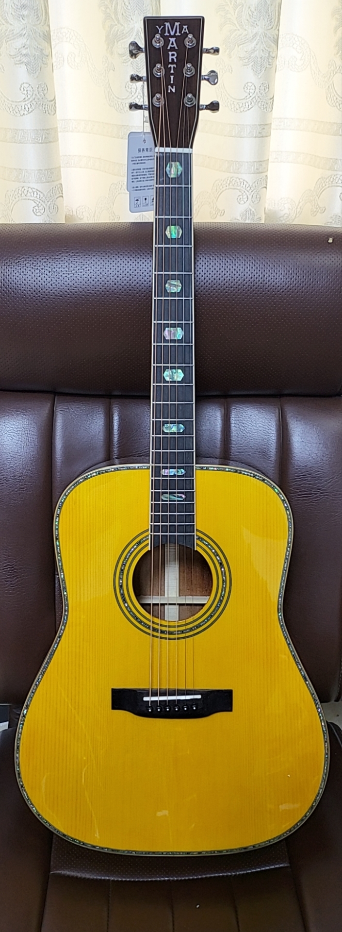 41寸马丁D41复刻面云杉侧背桃花心