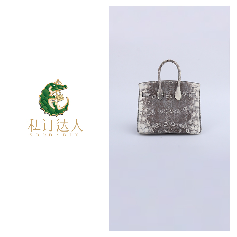 私订达人2025新款雅丹女士真皮百搭时尚蜥蜴皮手拎女包25