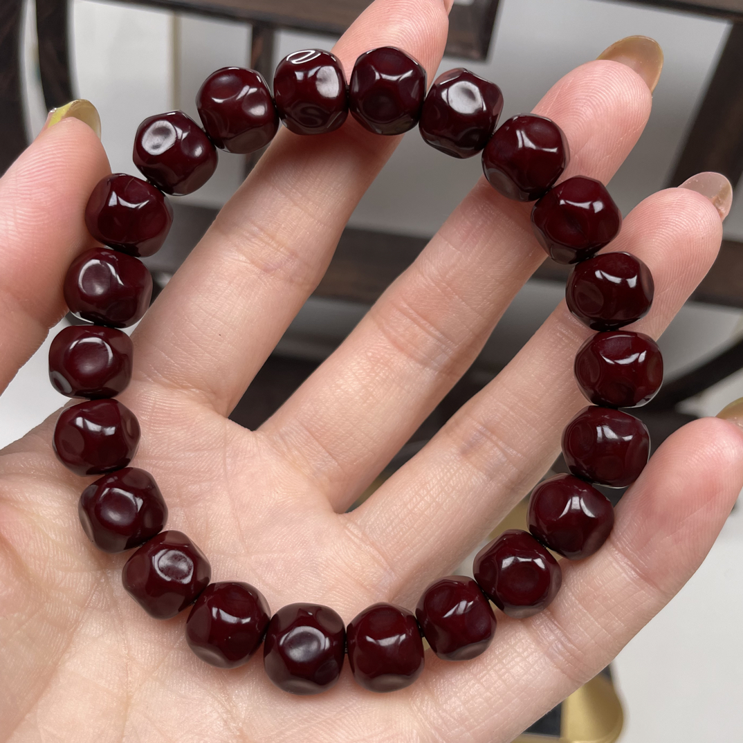 毕业玉化猴头奶酪无相手串 卡10mm
