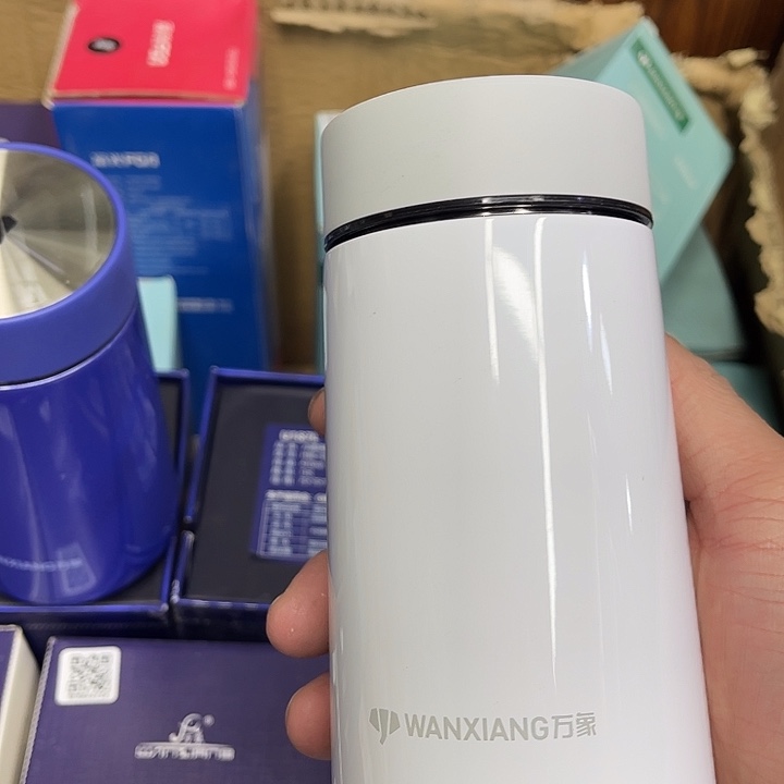 茶隔款玻璃万象保温杯
