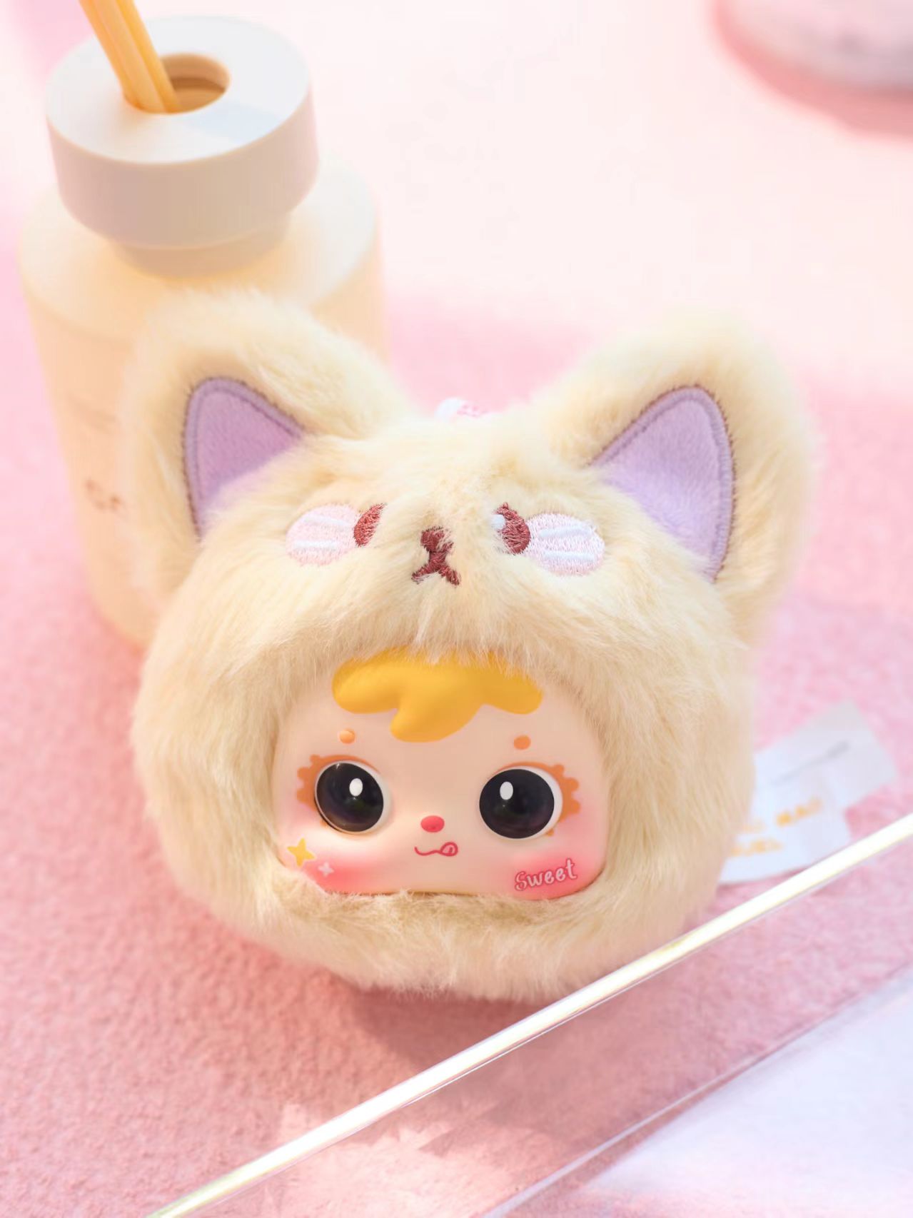 【夏天】三小毛动物聚会化妆镜桌面摆件盲盒