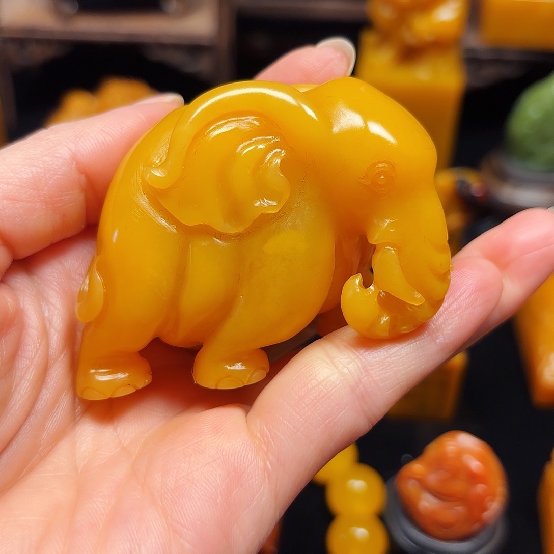 田黄石留*阁石雕石雕石雕