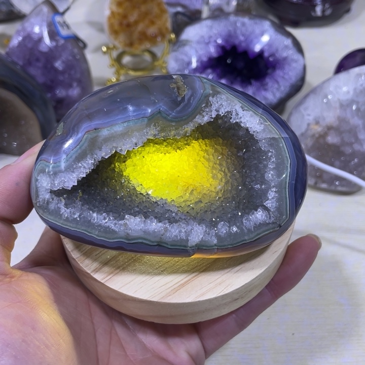 紫晶钱袋子未镶嵌