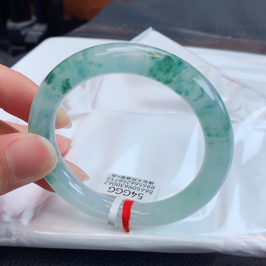 翡翠手镯未镶嵌天然缅甸翡翠A货手镯