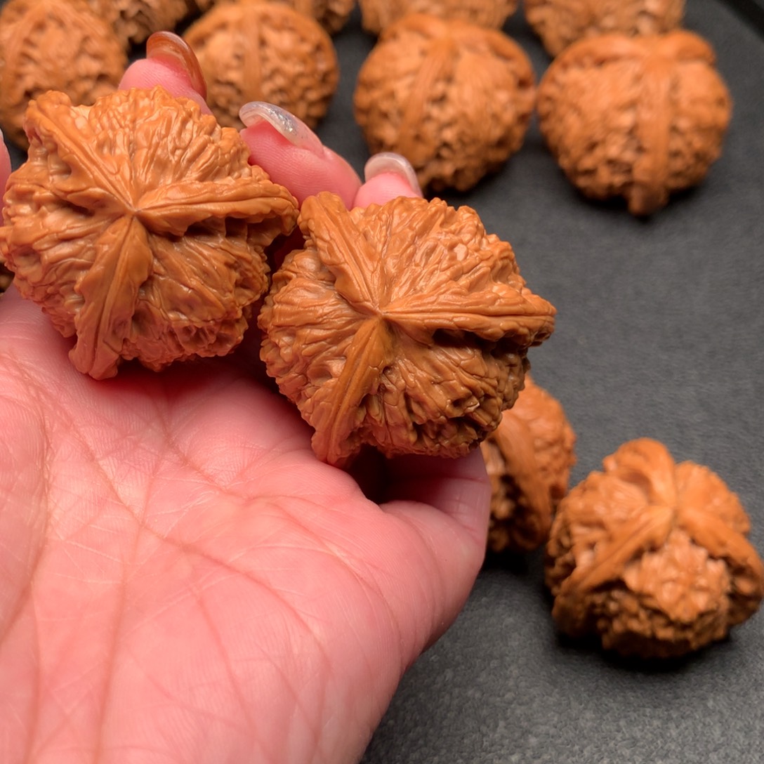 都***好核桃手串/手链白狮子三棱