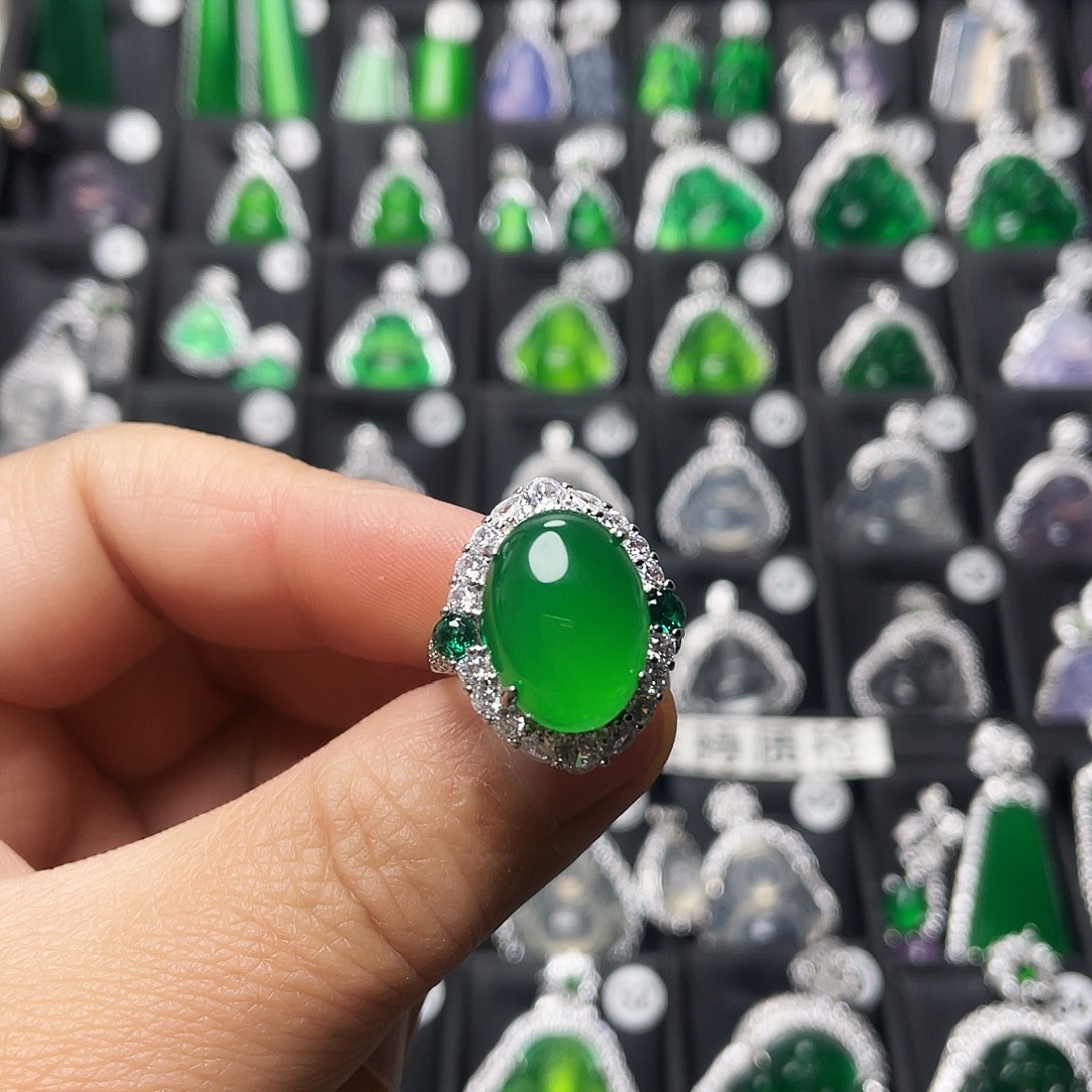 玛瑙/玉髓合金戒指