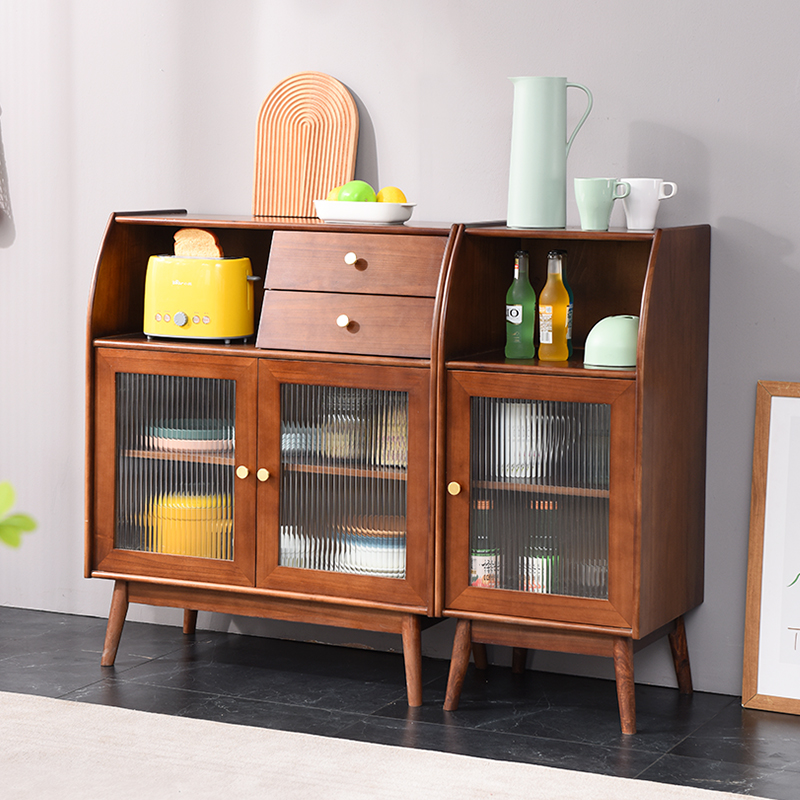 餐边柜实木一体茶水柜简约现代家用储物柜
