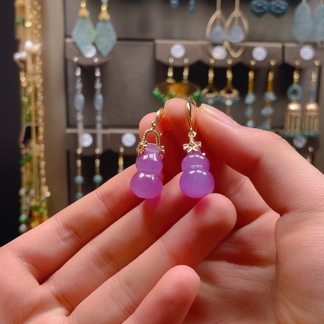 玛瑙/玉髓耳饰合金饰品