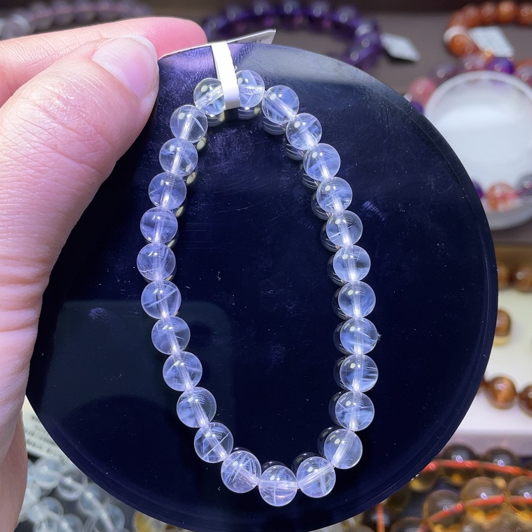 水晶手链未镶嵌蓝针手链
