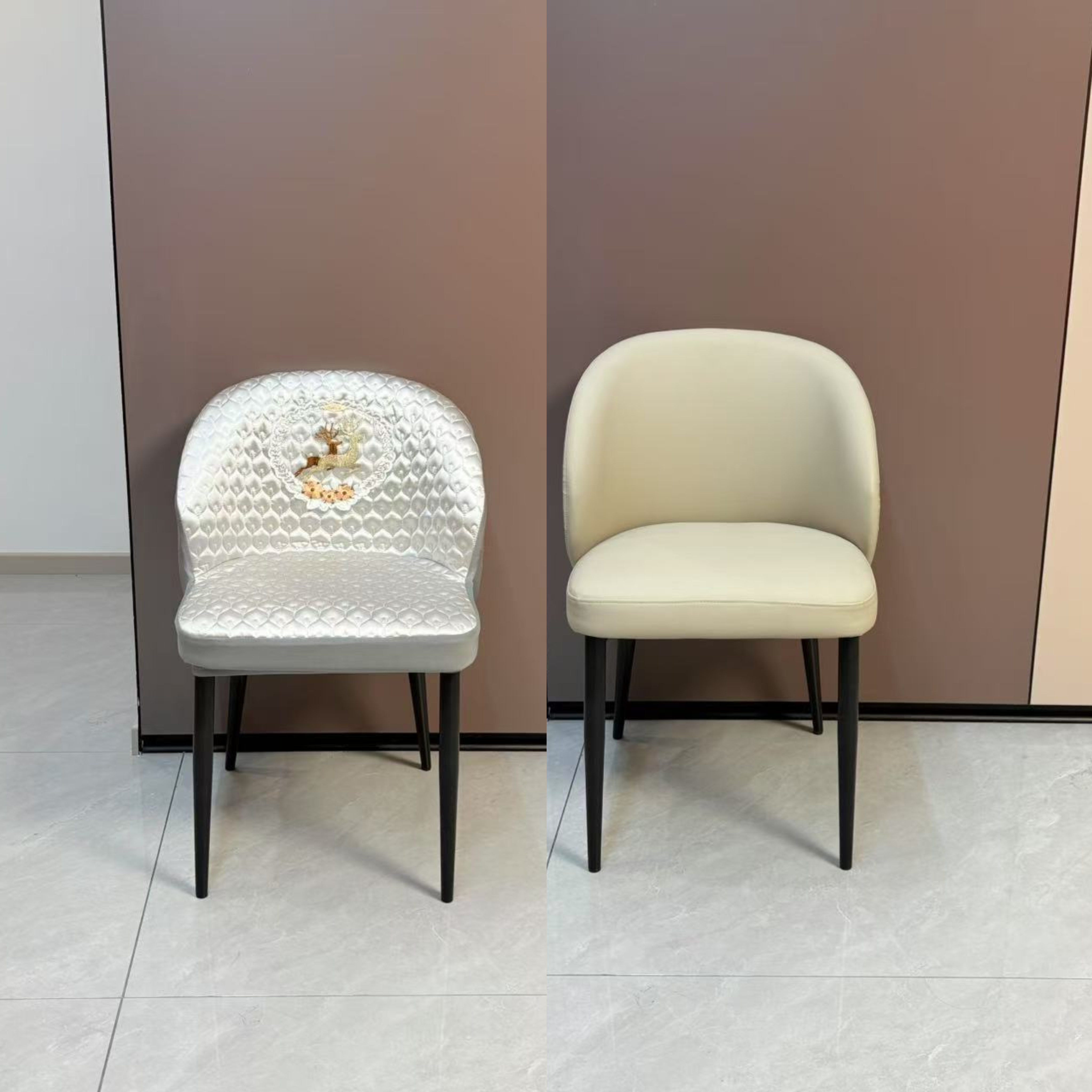 北欧加厚弧形椅子套罩轻奢全包防滑家用凳子餐椅椅套四季一体通用