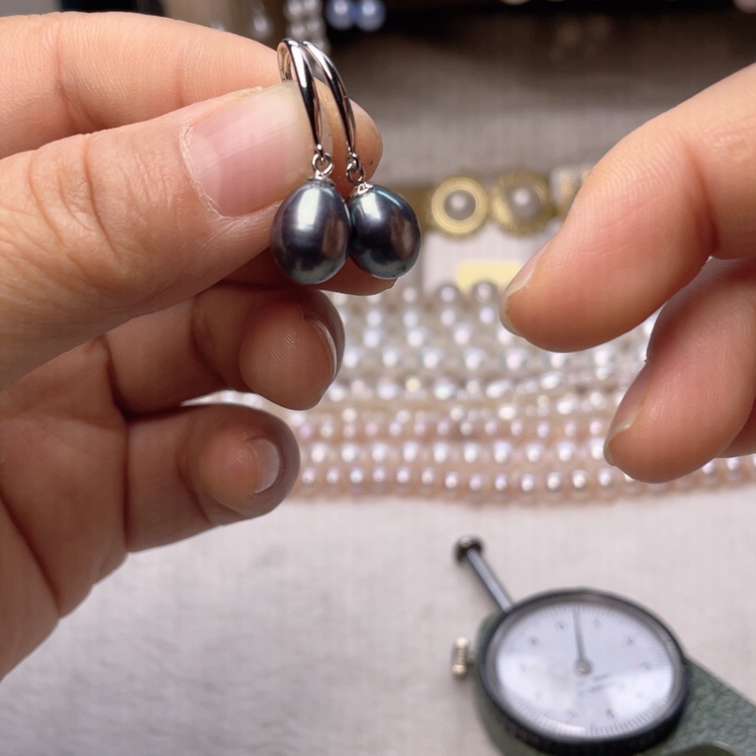 银S925镶嵌珍珠首饰淡水珍珠