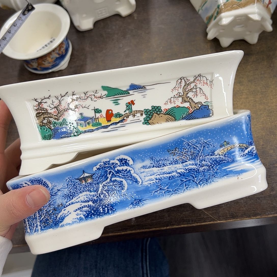 紫砂花盆994号瑕疵2个20/13/6cm