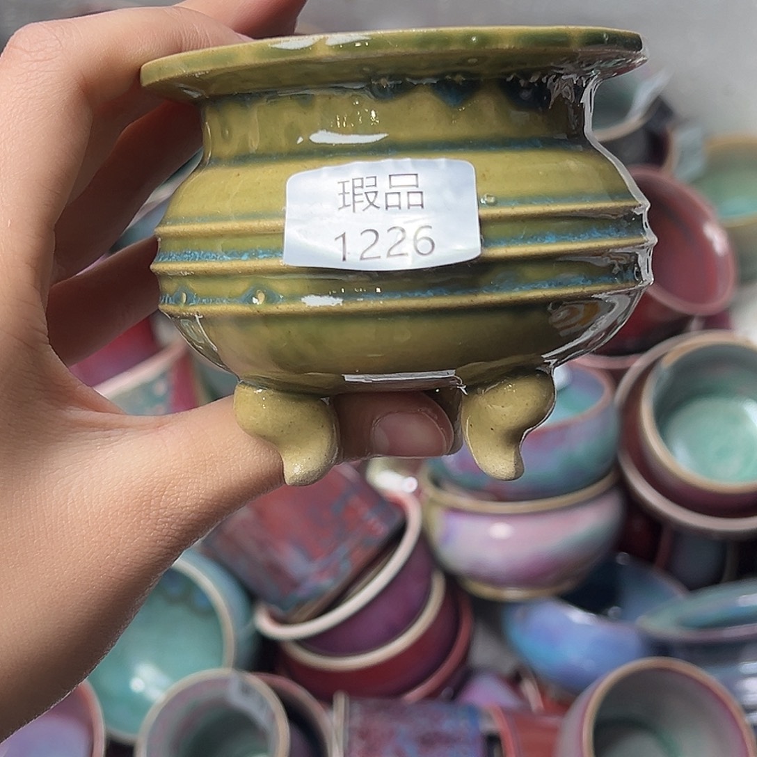 摆件陶窑口自销原矿钧瓷