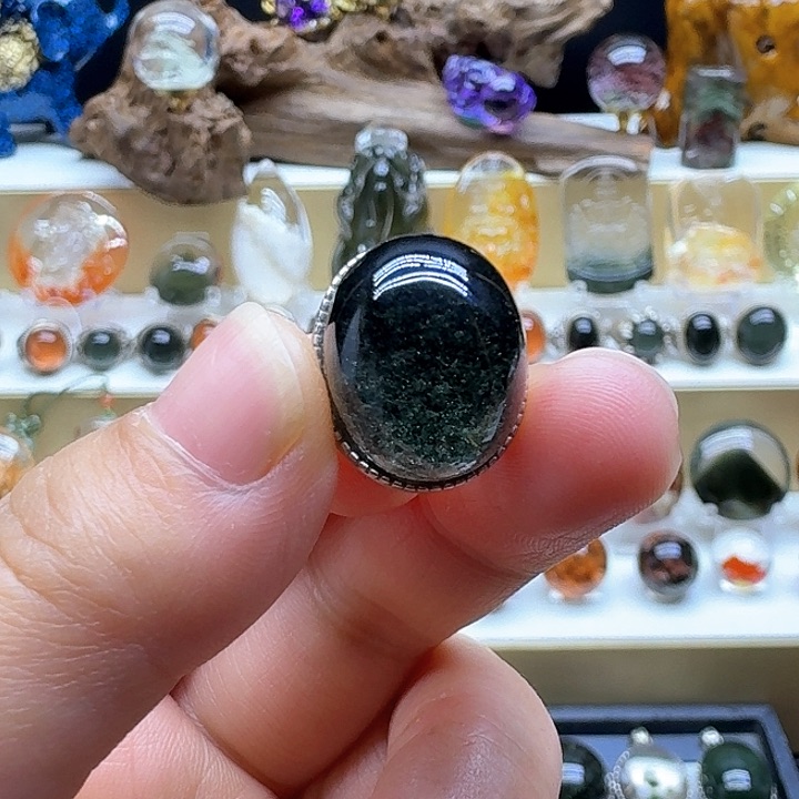 水晶吊坠(不含链)银S925镶嵌吊坠