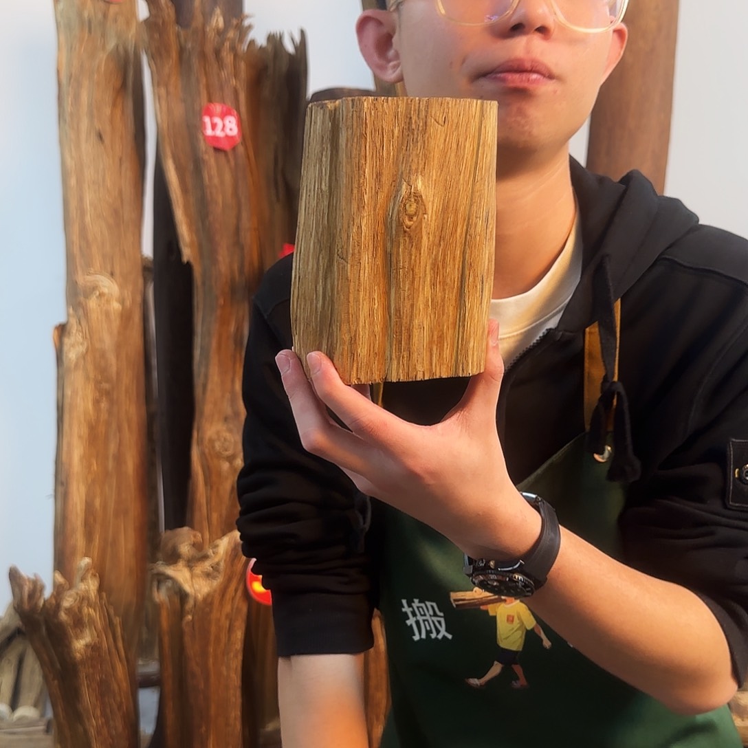 沉香摆件天然沉香原木摆件➕底座