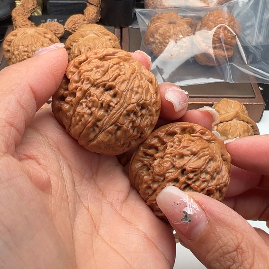 文玩核桃把件莲花40