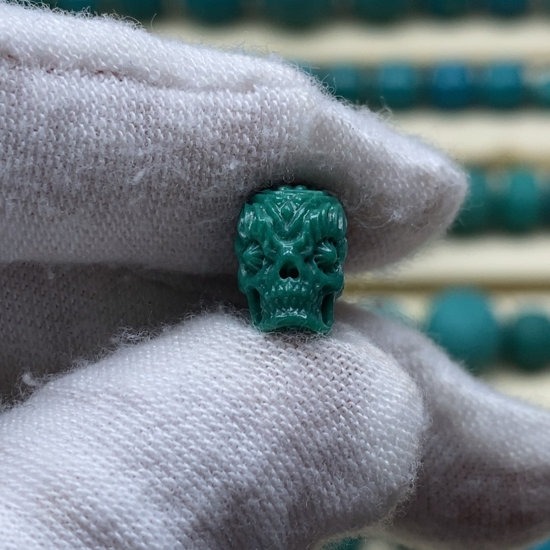 绿松石未镶嵌珠宝奇石7.2mm