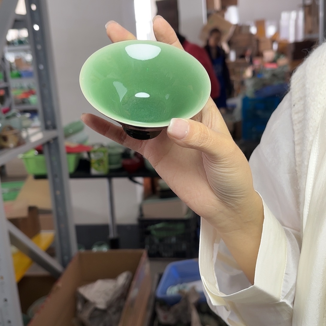 龙泉云间青瓷小米茶器