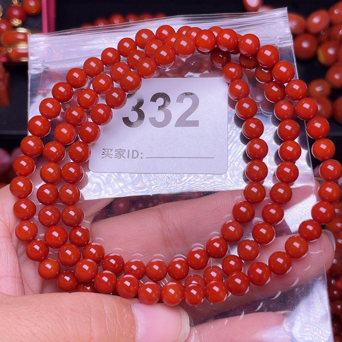 未镶嵌手链南红玛瑙?**?