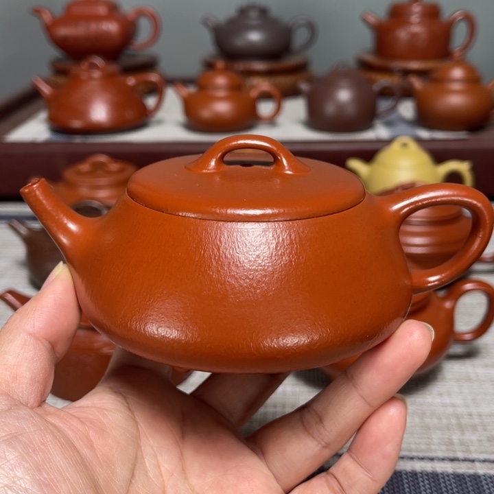 茶壶紫砂全手工制作210cc