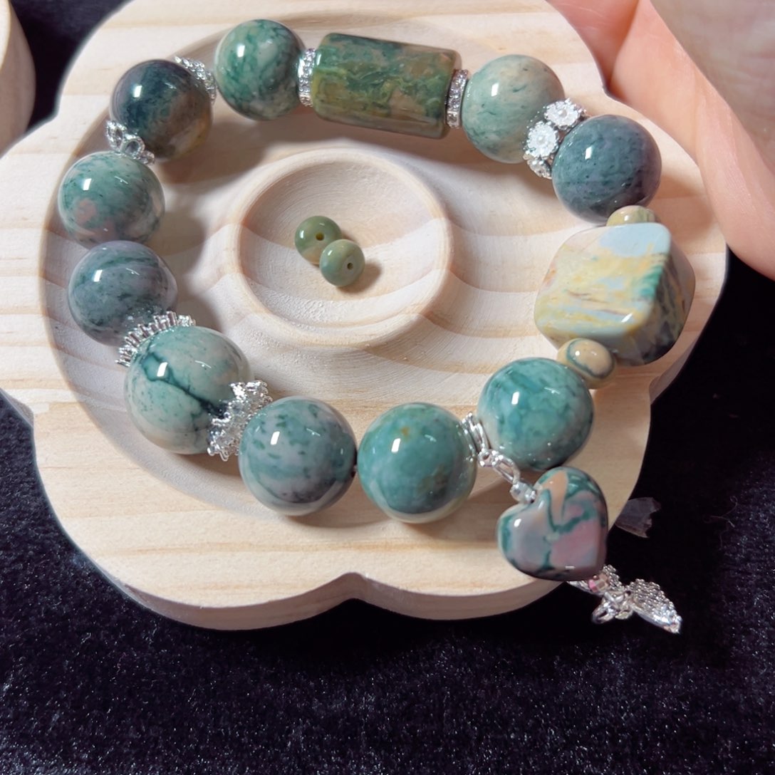 石英质玉手链未镶嵌源**儿66