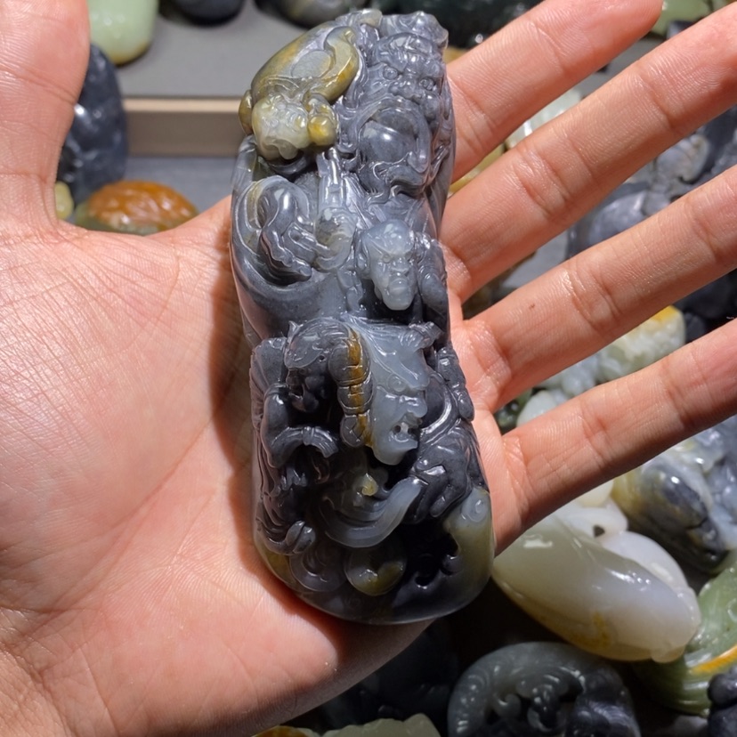 【闪购商品】和田玉把件未镶嵌风*楼