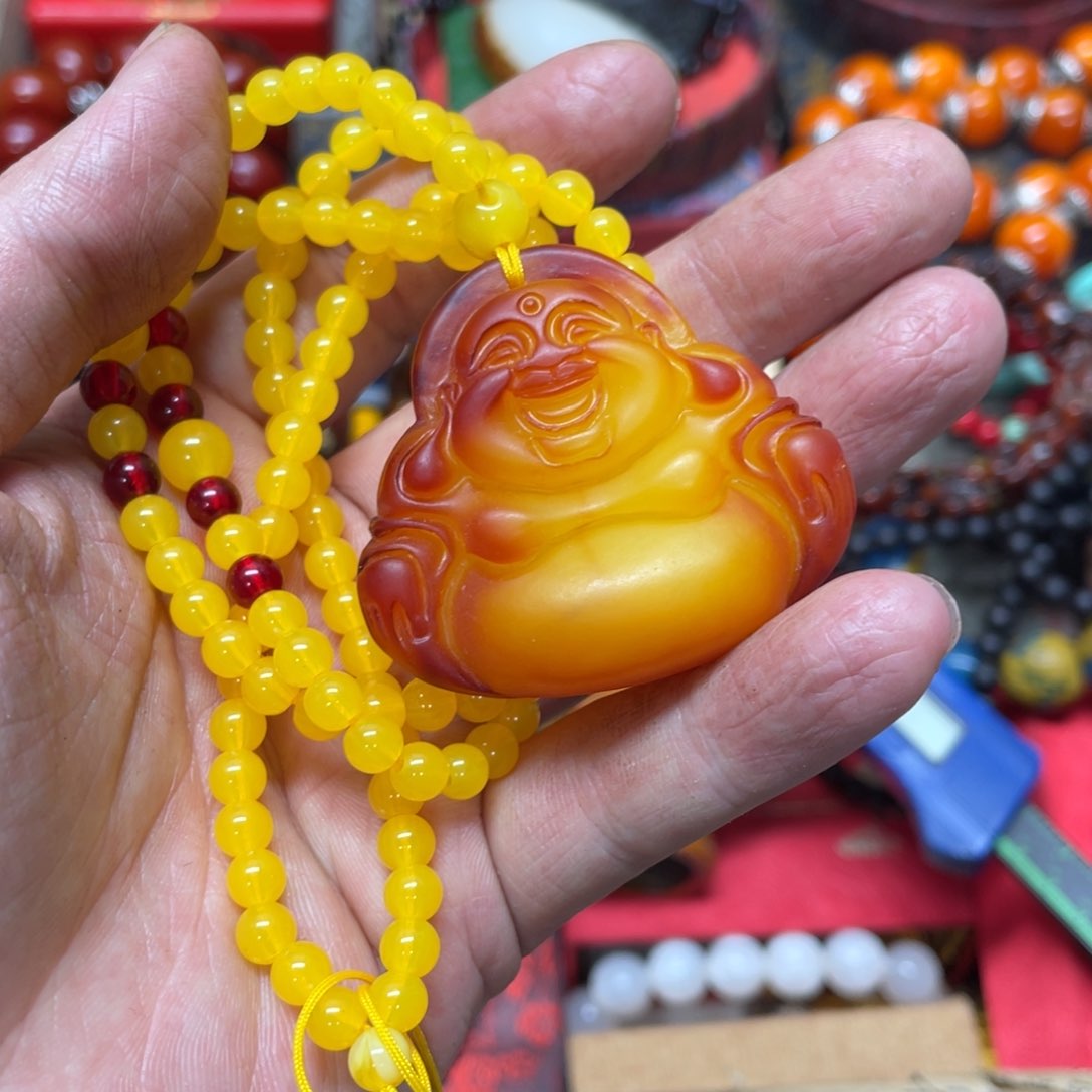 蜜蜡裸石未镶嵌好物推荐如图所示