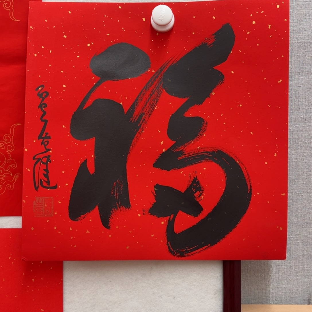 书法皮**子广健老师作品