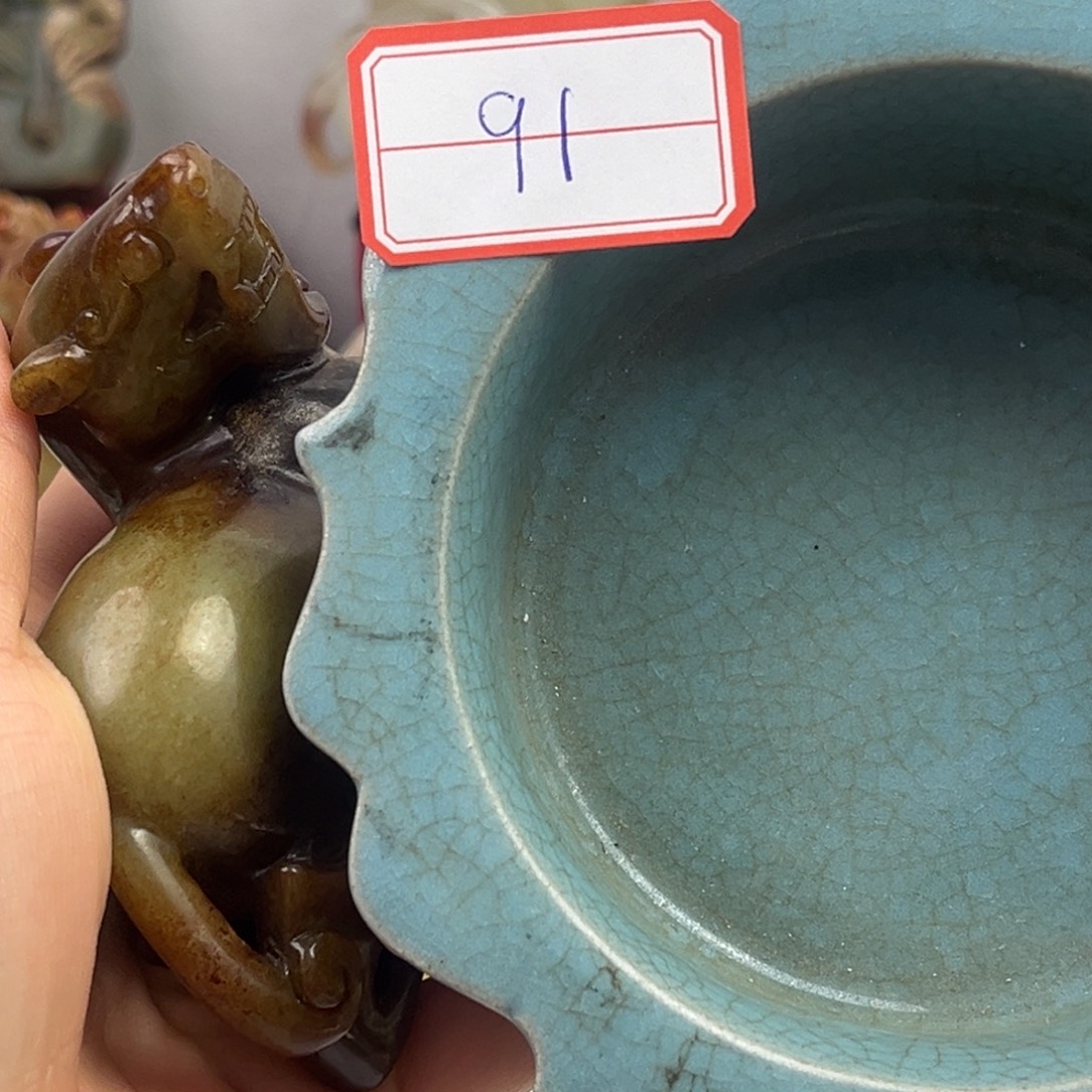 老***童摆件鉴古藏古鉴古藏古