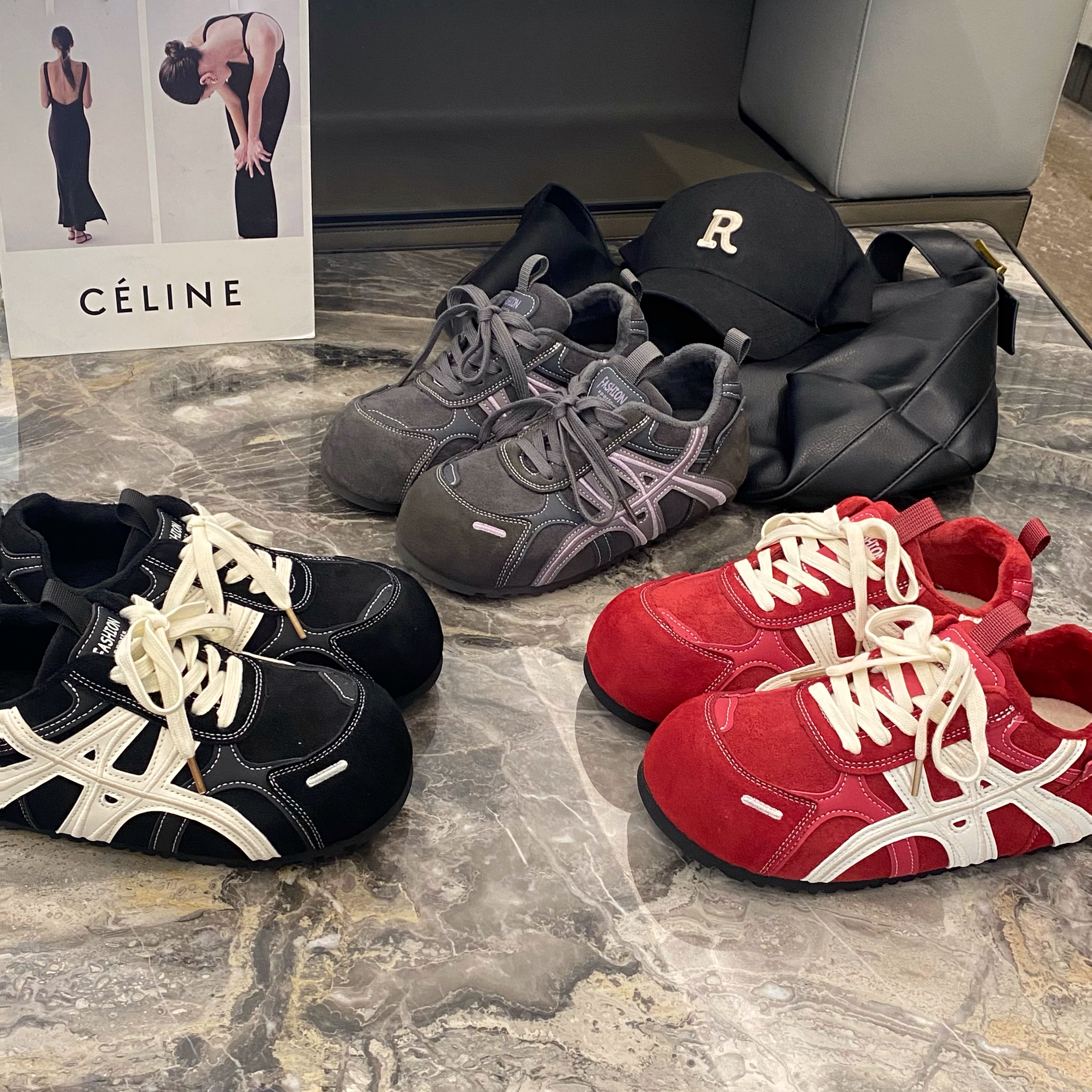 【单/绒】4cm增高德训潮流街头风圆头时尚休闲老爹鞋阿甘鞋