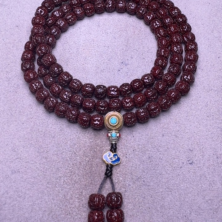 痞****金刚菩提吊坠盘龙108尺寸9➕