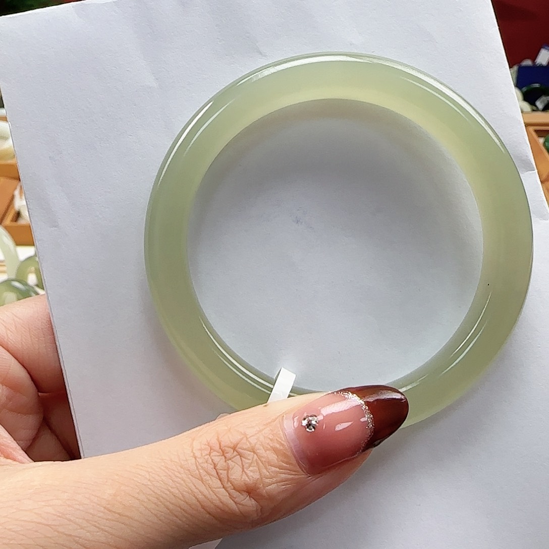 和田玉手镯未镶嵌58-59