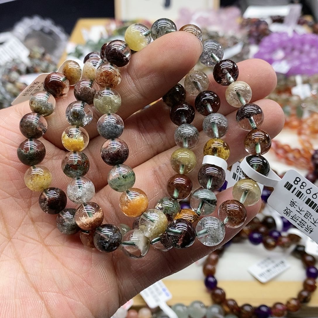 水晶手串未镶嵌多样性发货发一条