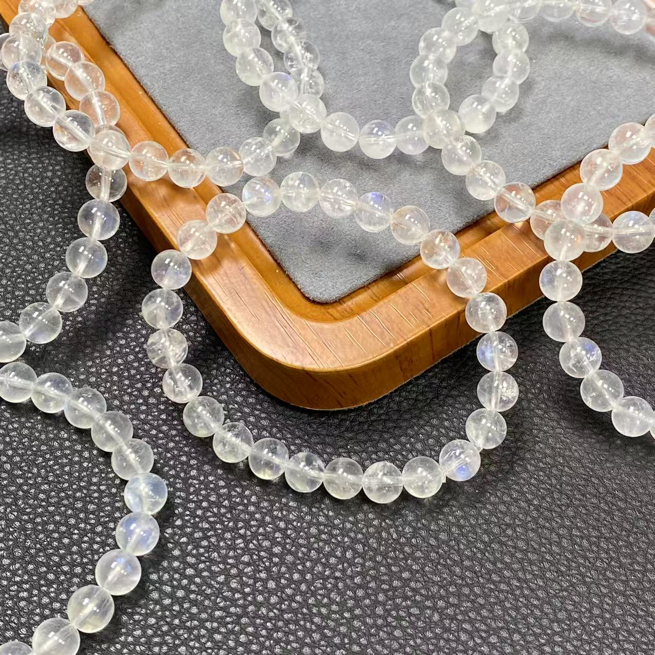 「戴琴珠宝」DQ623-白月光单圈手链7mm左右+（多样性发其一）