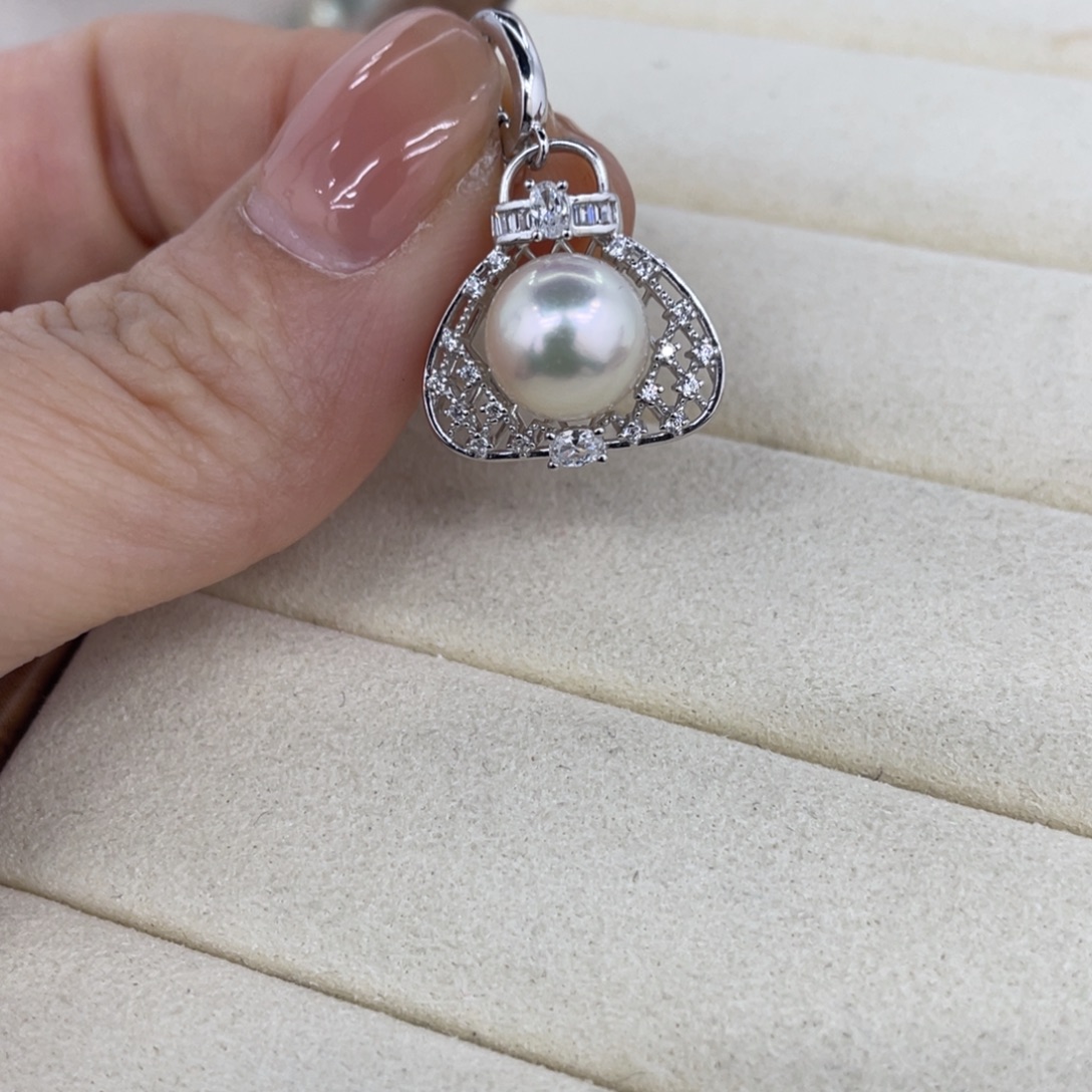 海水珍珠颈饰银S925镶嵌