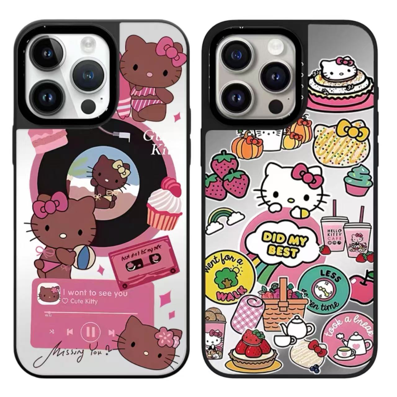 可爱唱片KT猫苹果手机壳适用iPhone17promax苹果16Pro/15/14防摔