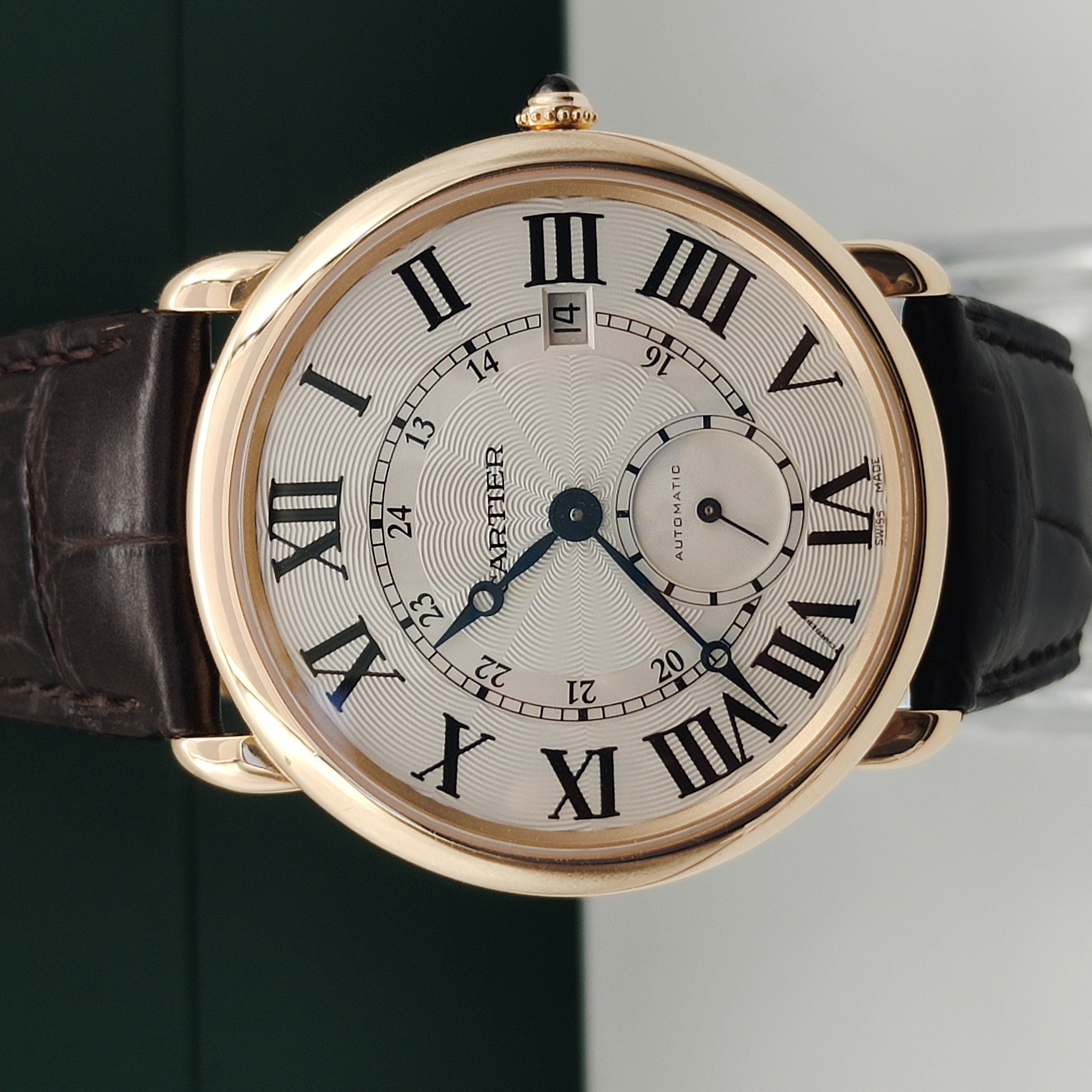 99新 Cartier/卡地亚 伦敦W6801005/自动机械/表径40mm/玫瑰金/单