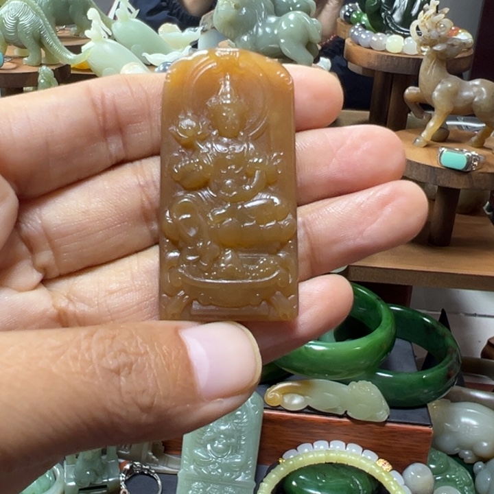 颈饰未镶嵌和田玉弘**气