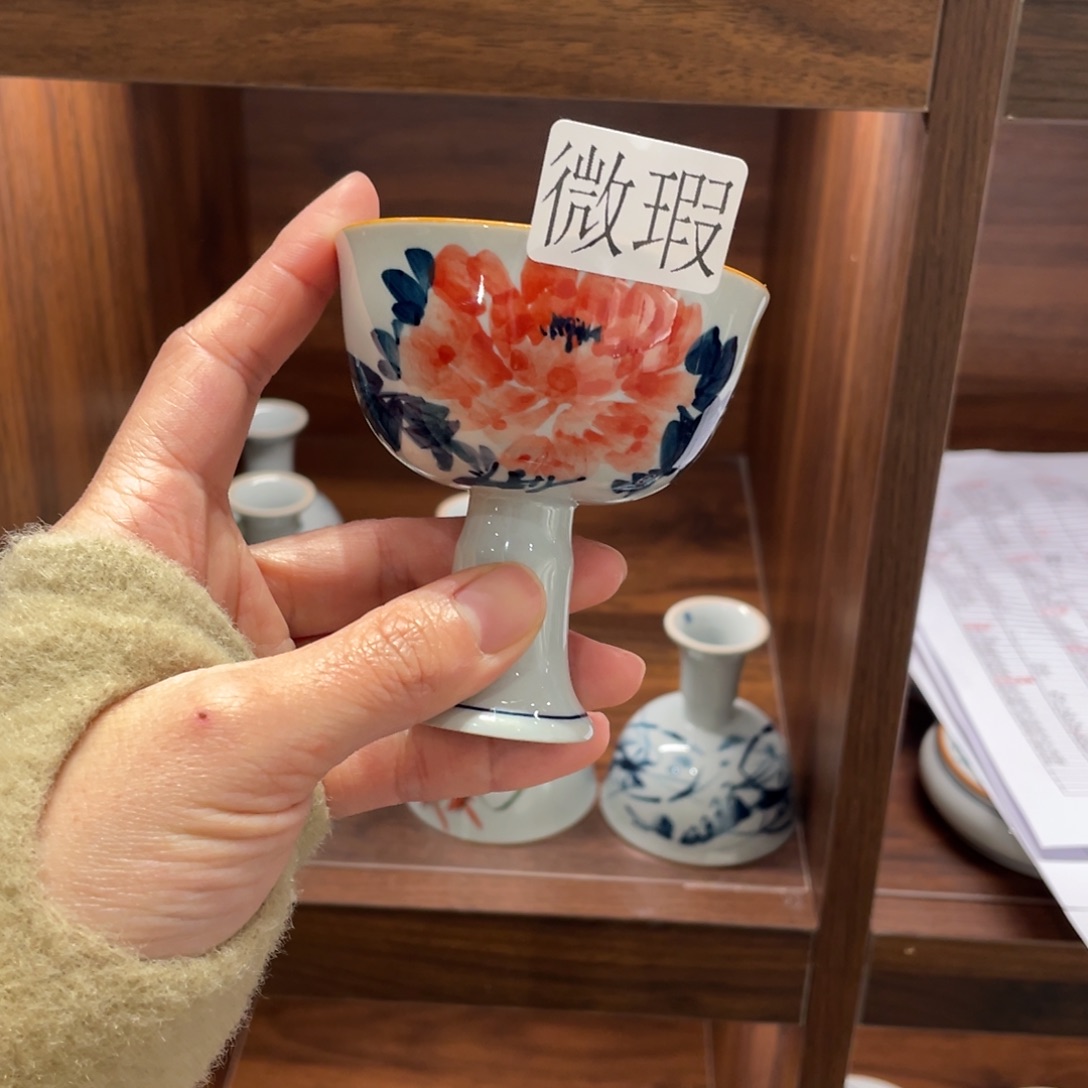 微瑕釉下彩纯手绘