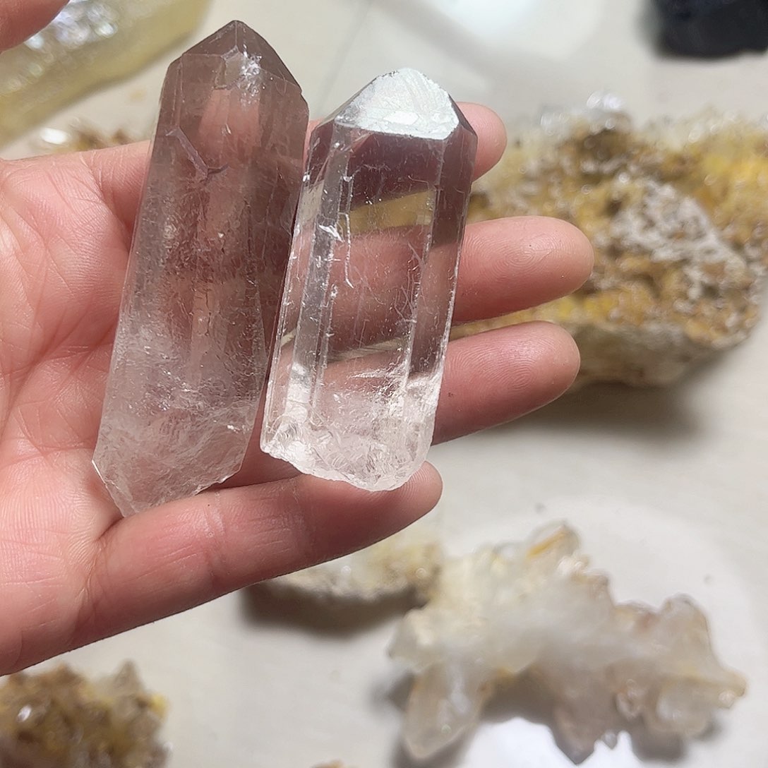 水晶天然水晶原石未镶嵌可***歌