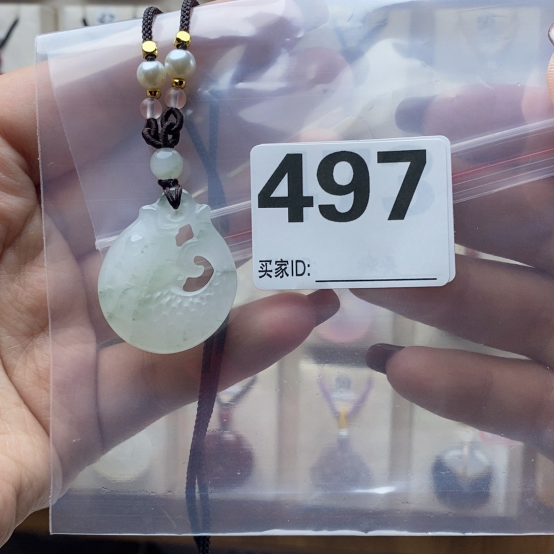 石英质玉颈饰合金徐*兔