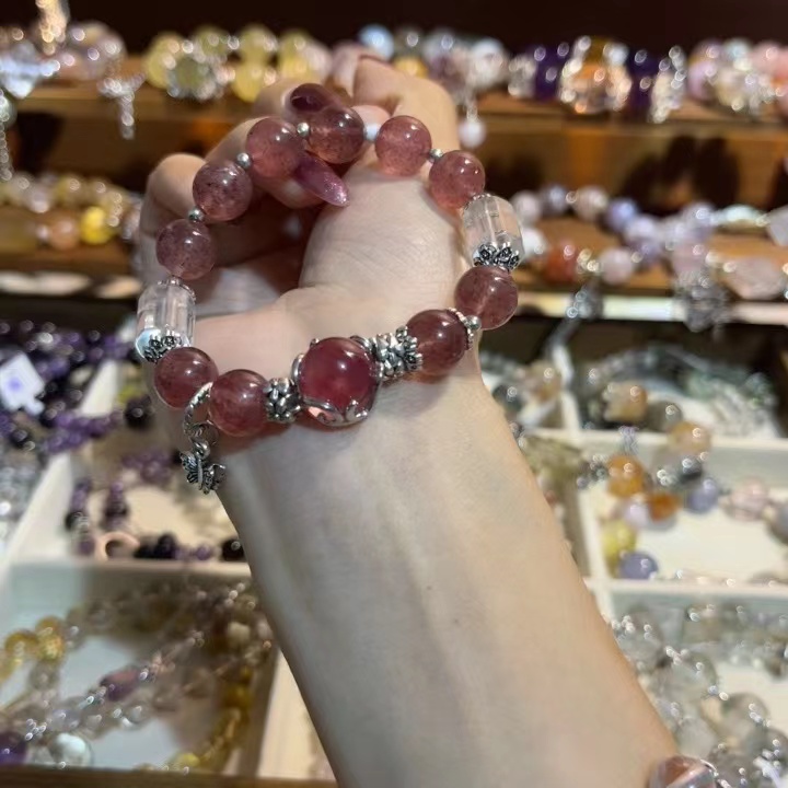 草莓晶，白水晶，挣桃花